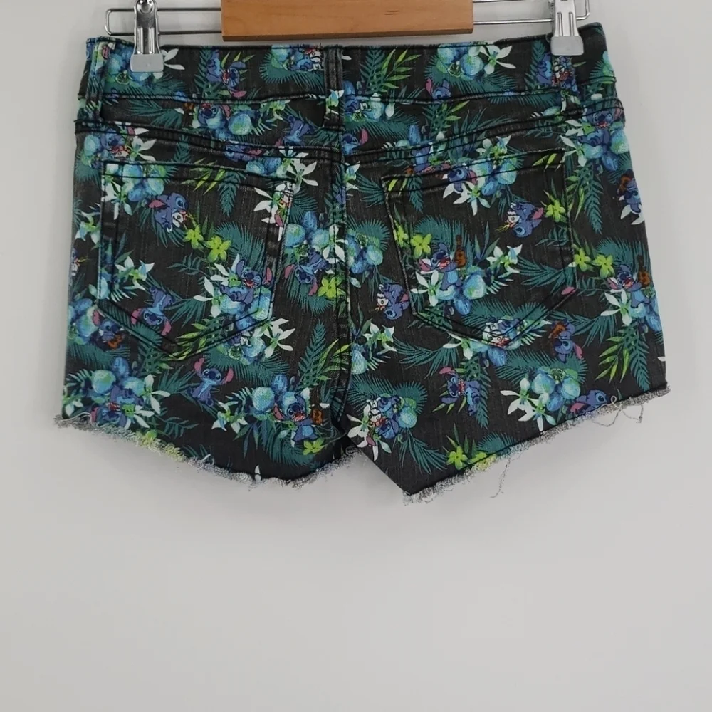 Disney Lilo & Stitch Raw Hem Shorts‎